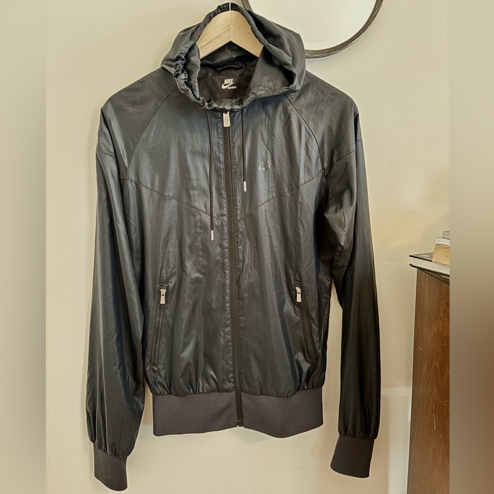 Nike Windrunner Black Hooded Jacket